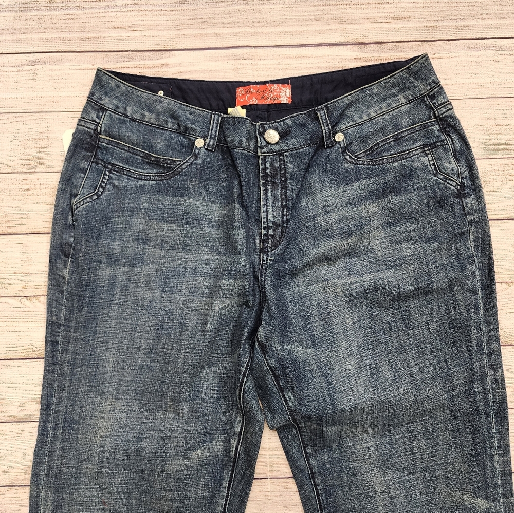 BeBert La Rouge Peace Sign Rhinestone Jeans Size 22‎ - Picture 3 of 8